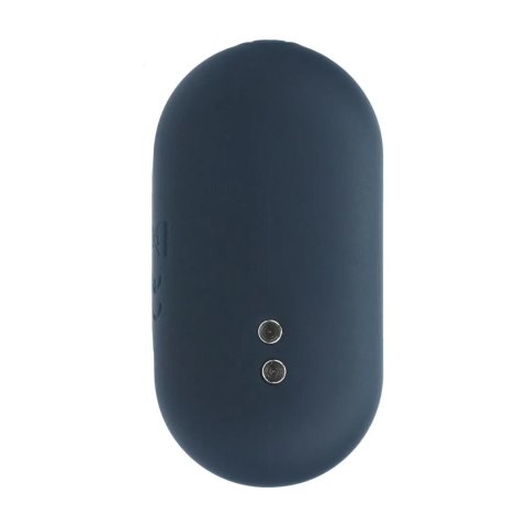 Hexagonal Vibrating Silicone Anal Plug - S - Black