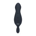 Heating and Vibrating Silicone Prostate Stimulator - Black