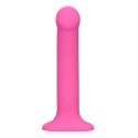 Non-Phallic Vibrating Dildo - Medium - Powerful Pink