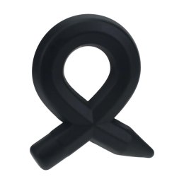 Pencil Liquid Silicone Cockring - Black