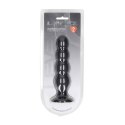 Quad Rattle Liquid Silicone Anal Plug - XL - Black