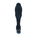 Rippled with Hard Loop Silicone Prostate Massager - M - Black