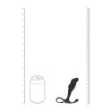 Rippled with Hard Loop Silicone Prostate Massager - M - Black