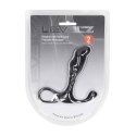 Rippled with Hard Loop Silicone Prostate Massager - S - Black