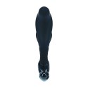 Rippled with Hard Loop Silicone Prostate Massager - S - Black