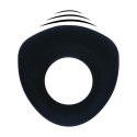 Sealed Liquid Silicone Vibrating Cockring - Black