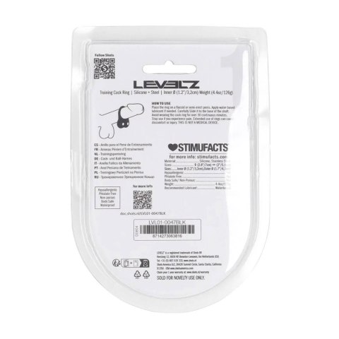 Silicone Training Cockring - M - Black