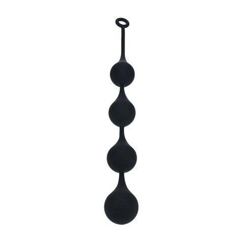 Silicone Waterdrop Anal Balls - XXL - 60mm - Black