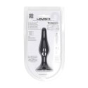 Slim Silicone Anal Plug - M - Black