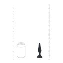 Slim Silicone Anal Plug - M - Black