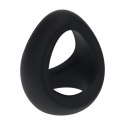 Soft Tri O Silicone Cockring - Black