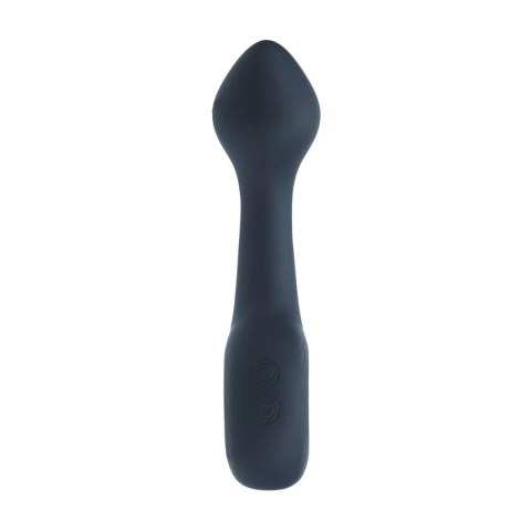 Vibrating Bulb Silicone Prostate Massager with Loop - Black
