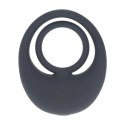 Vibrating Liquid Silicone Cock and Ball Ring - Black