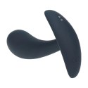 Vibrating Silicone Prostate Stimulator Anal Plug - M - Black