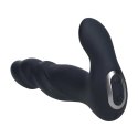 Vibrating and Thrusting Silicone Prostate Massager - Black