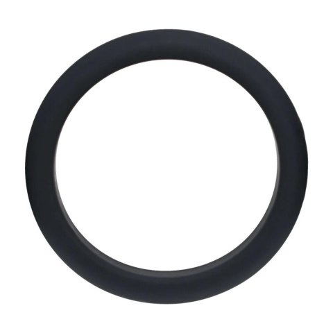 Wide O Silicone Cockring - XL - 50mm - Black