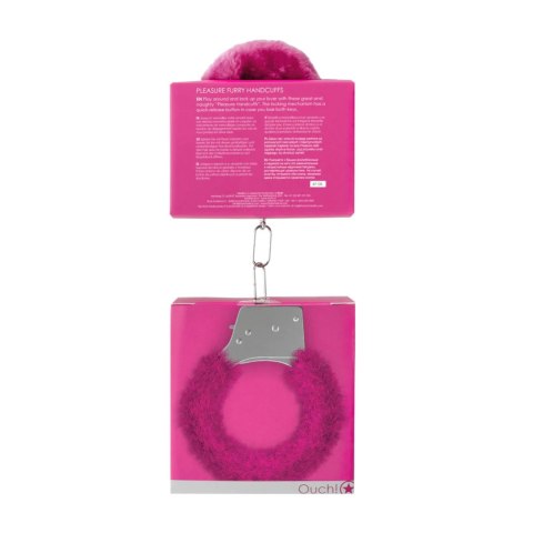 Pleasure Handcuffs Furry Pink