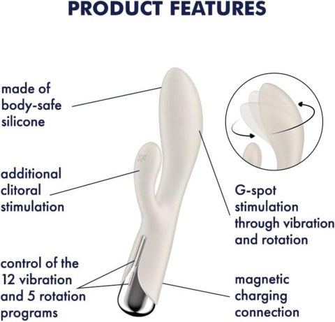 Satisfyer Spinning Rabbit 1 Beige