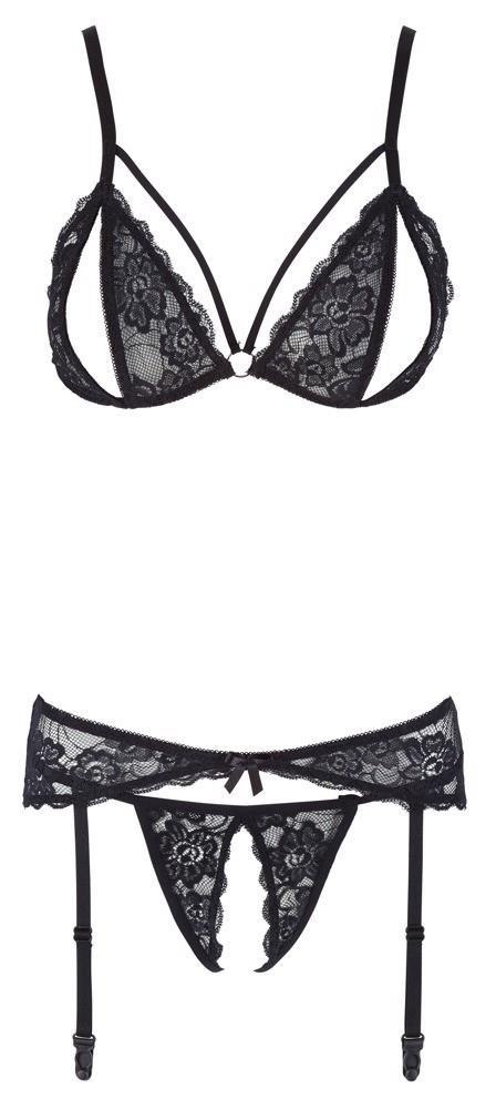 Lace Suspender Set S