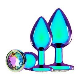 Venice Collection - Metal Anal Plug Set - Iridescent