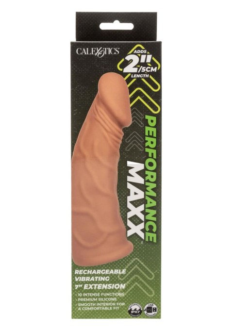 Vibrating Extension 7 Inch 17.25cm Caramel