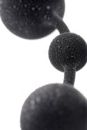 Anal beads Toyfa A-toys Coron, with balls, silicone, black, 35,9 cm