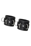 Anonymo handcuffs, PU leather, black