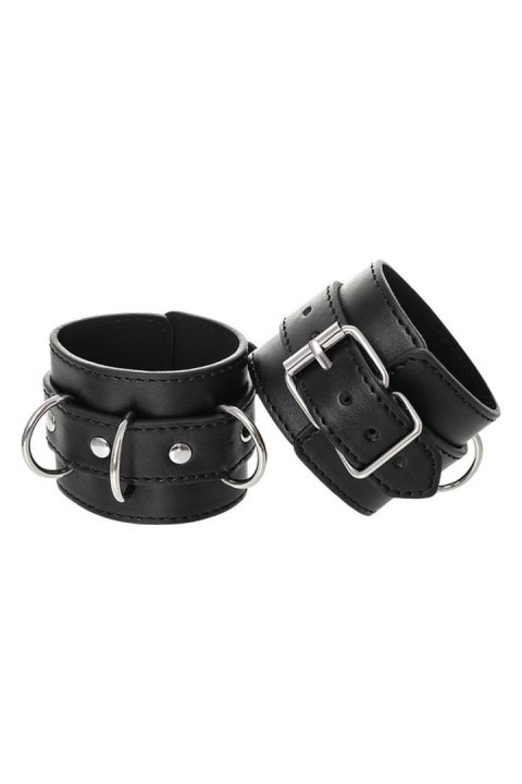 Anonymo handcuffs, PU leather, black