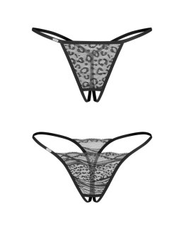 Bianca 2-pak stringi otwarte S/M