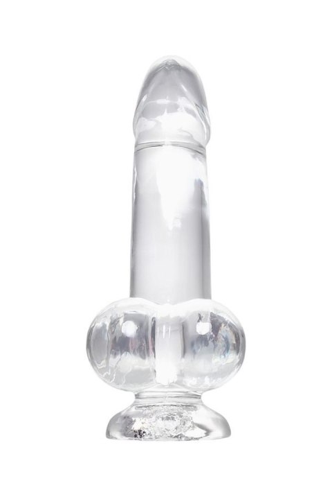 Realistic dildo A-Toys by TOYFA Cryst, TPE, transparent, 15 cm