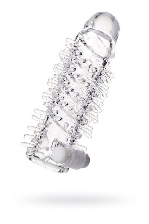 Sleeve TOYFA A-Toys Fril, with vibro bullet, TPR, transparent, 13,4 cm