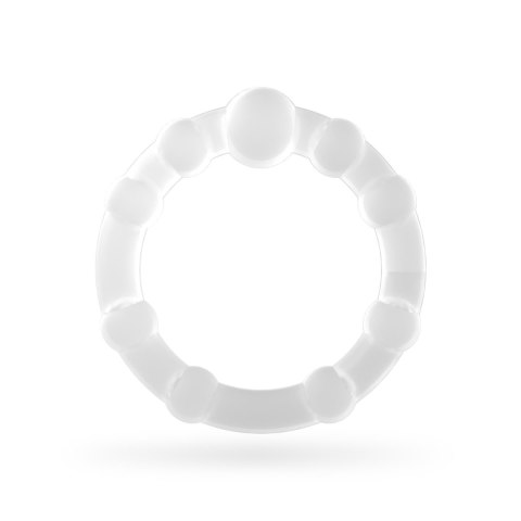 TRIPLE BEAD COCKRING SET CLEAR CRUSHIOUS