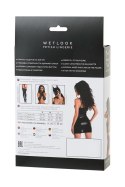 Wetlook black dress NAOMI - black XL