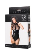 Wetlook body Marcia - black XL